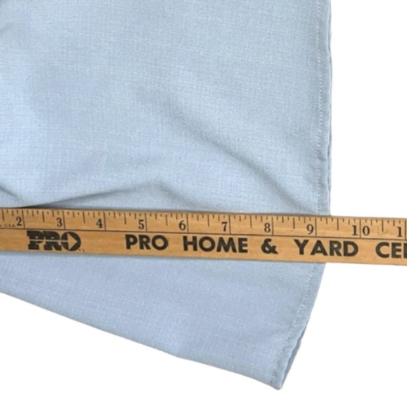 Fourteen & 9th Gray Blue Ruffled Wrap Flutter Sleeve Romper Womens Size Large - Picture 5 of 12